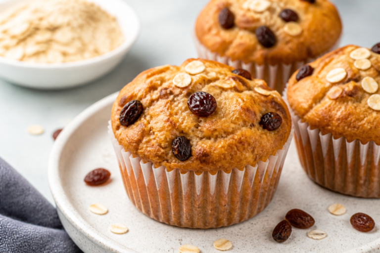 Oatmeal Raisin Muffins Under 100 Calories – Light, Cozy, and Easy