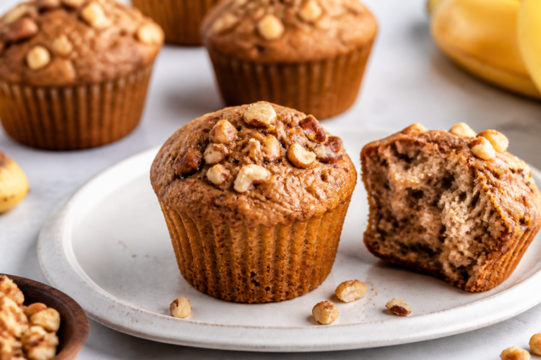 Banana Nut Muffins Under 100 Calories – Light, Flavorful, and Easy
