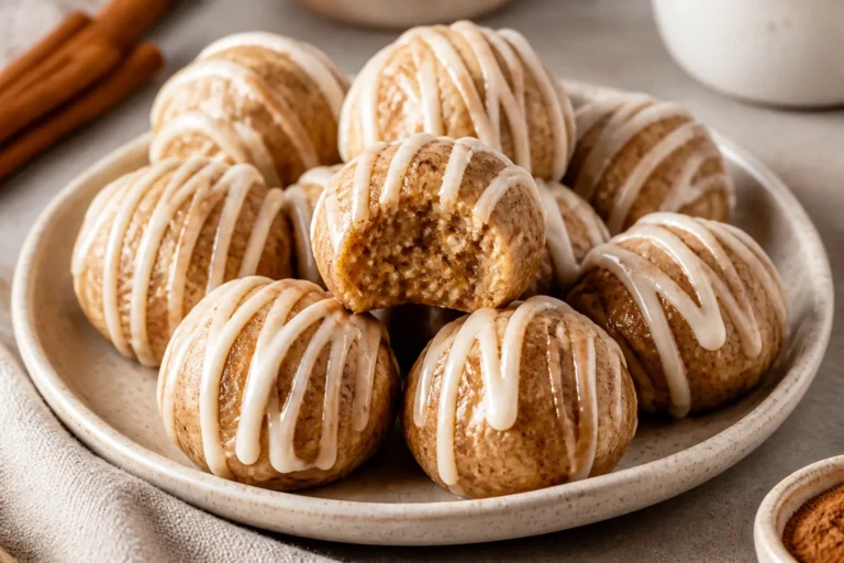 High Protein Low Carb Cinnamon Roll Protein Bites – A Cozy Snack With Real Fuel