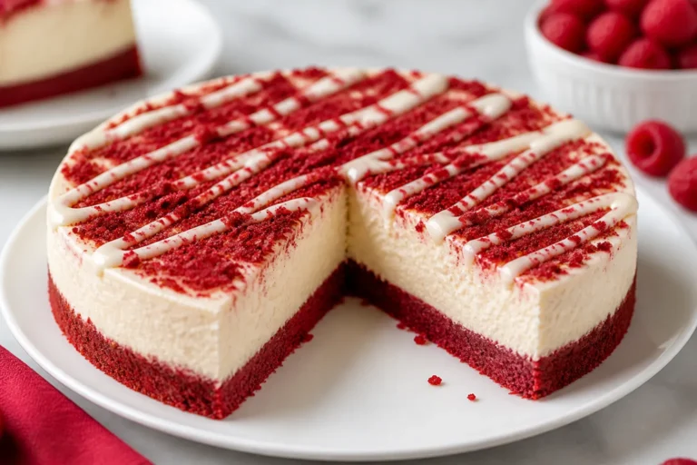 High Protein Low Carb Red Velvet Protein Cheesecake – Creamy, Rich, and Better for You