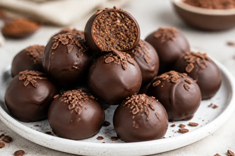 High Protein Low Carb Chocolate Covered Protein Balls – Easy, No-Bake Energy Bites