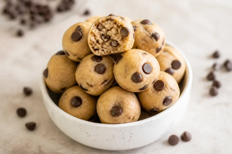 High Protein Low Carb Chocolate Chip Cookie Dough Bites – A Sweet Snack You’ll Feel Good About