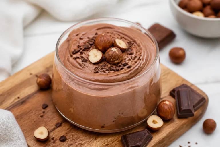 High Protein Low Carb Chocolate Hazelnut Protein Mousse – Creamy, Satisfying, and Easy