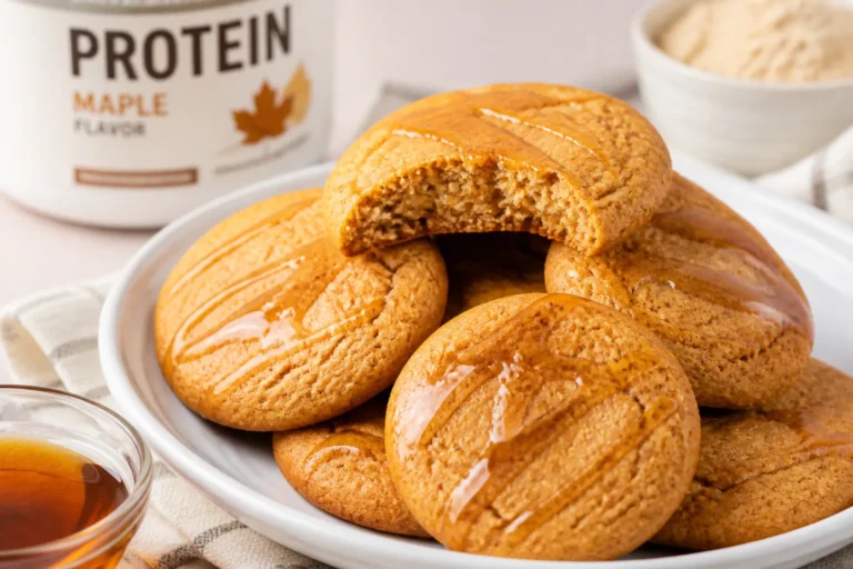 High Protein Low Carb Maple Protein Cookies – Chewy, Sweet, and Satisfying