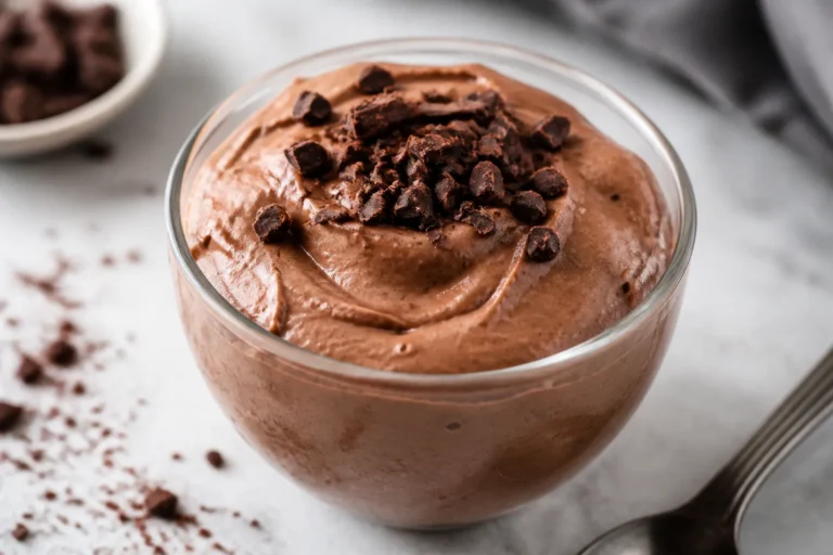 High Protein Low Carb Brownie Batter Protein Mousse – Rich, Creamy, and Ready in Minutes