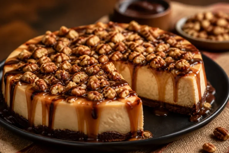 High Protein Low Carb Turtle Protein Cheesecake – A Rich, Better-For-You Dessert