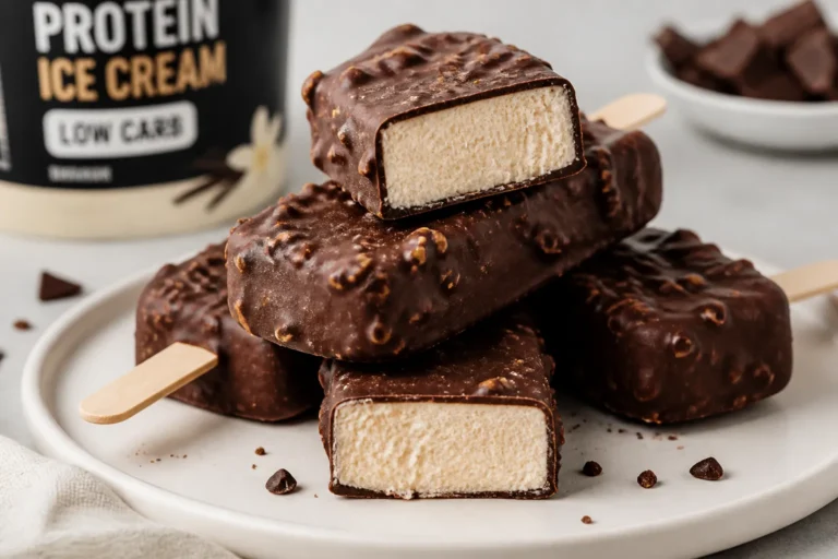 High Protein Low Carb Protein Ice Cream Bars – Creamy, Satisfying, and Simple