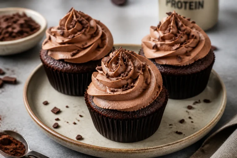 High Protein Low Carb Chocolate Protein Cupcakes – Rich, Easy, and Satisfying