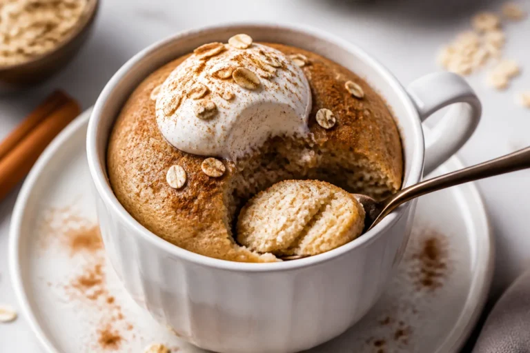 High Protein Low Carb Cinnamon Protein Mug Cake – A Fast, Cozy Treat