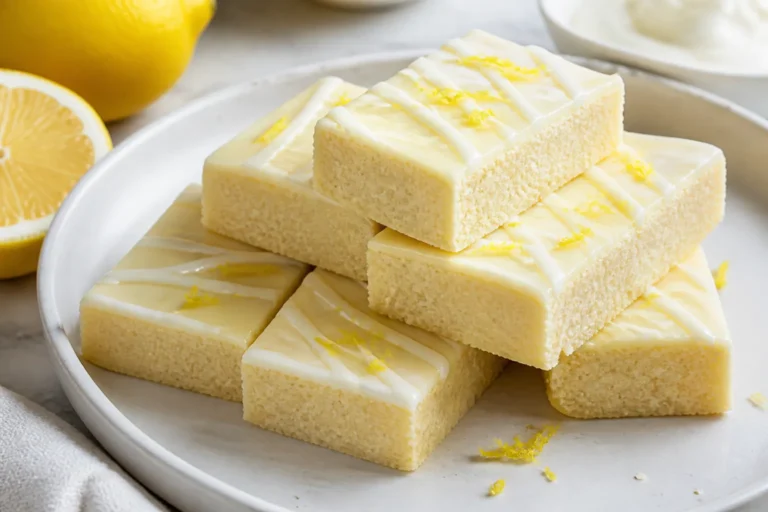 High Protein Low Carb Lemon Cream Protein Bars – Bright, Zesty, and Satisfying