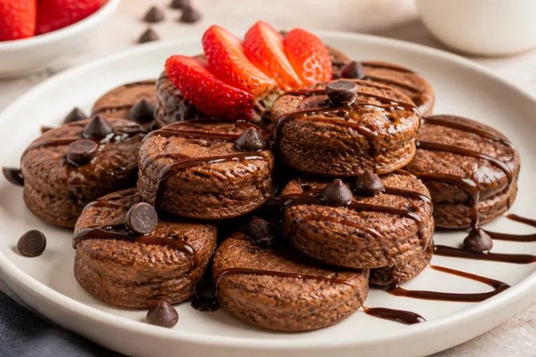 High Protein Low Carb Chocolate Protein Pancake Bites – Easy, Bite-Sized Breakfast Treats