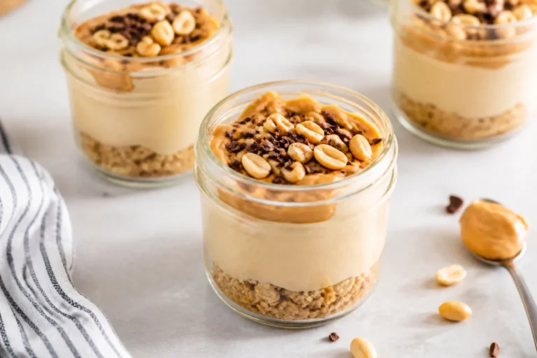 High Protein Low Carb Peanut Butter Cheesecake Jars – Creamy, Satisfying, and Easy
