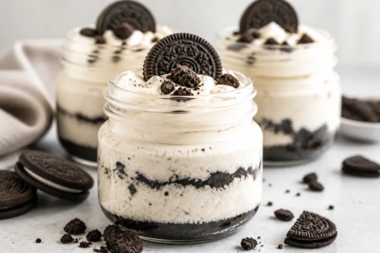High Protein Low Carb Oreo Cheesecake Jars – Creamy, Crunchy, and Ready in Minutes