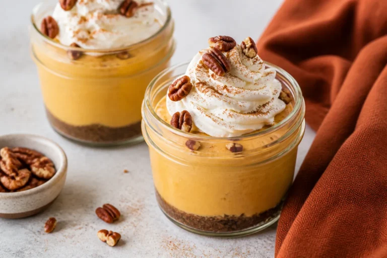 High Protein Low Carb Pumpkin Cheesecake Jars – Creamy, Cozy, and Easy