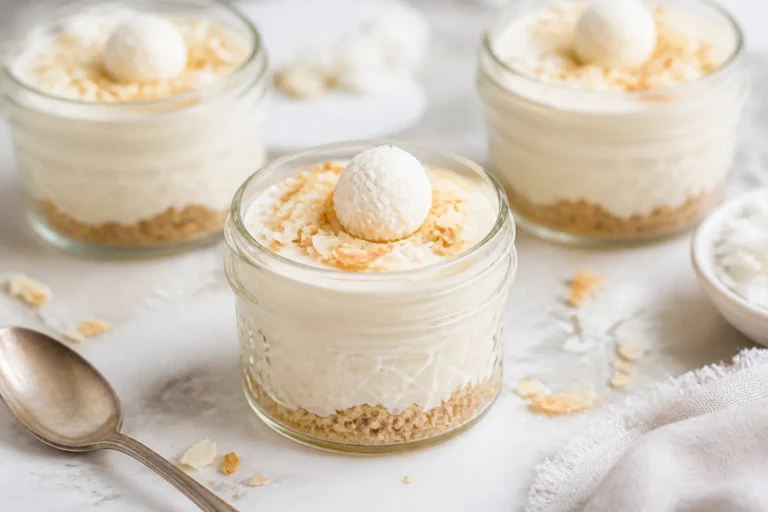 High Protein Low Carb Coconut Cream Cheesecake Jars – A Creamy, Convenient Treat