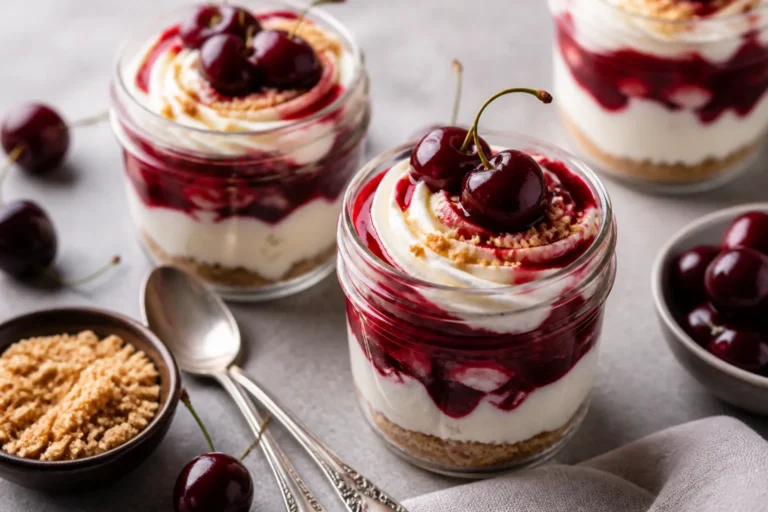 High Protein Low Carb Cherry Cheesecake Jars – Creamy, Fresh, and Satisfying