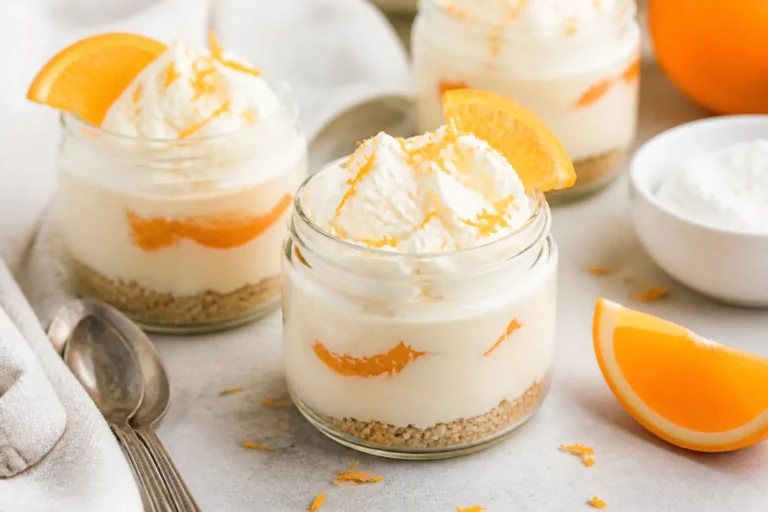 High Protein Low Carb Orange Creamsicle Cheesecake Jars – Bright, Creamy, And Satisfying