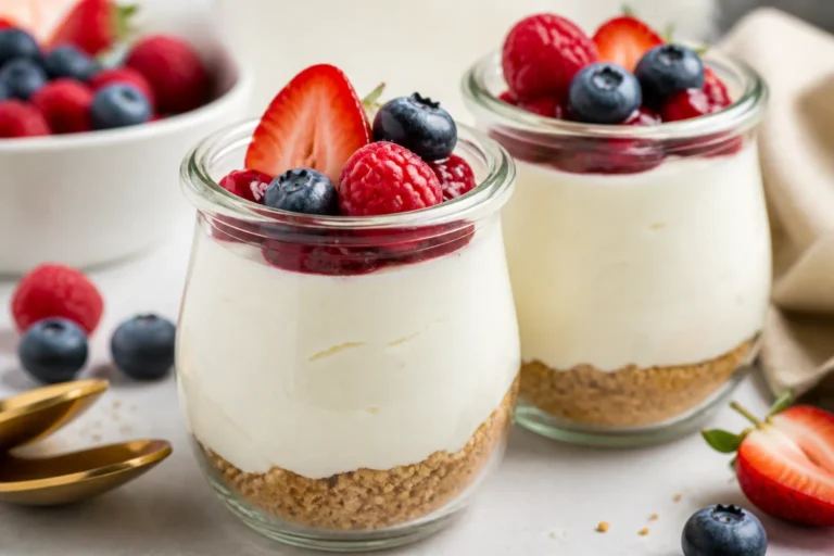 High Protein Low Carb Cheesecake Mousse Jars – Creamy, Quick, and Satisfying