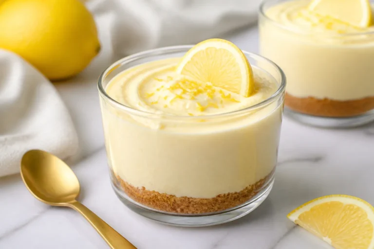 High Protein Lemon Cheesecake Pudding – Bright, Creamy, and Satisfying