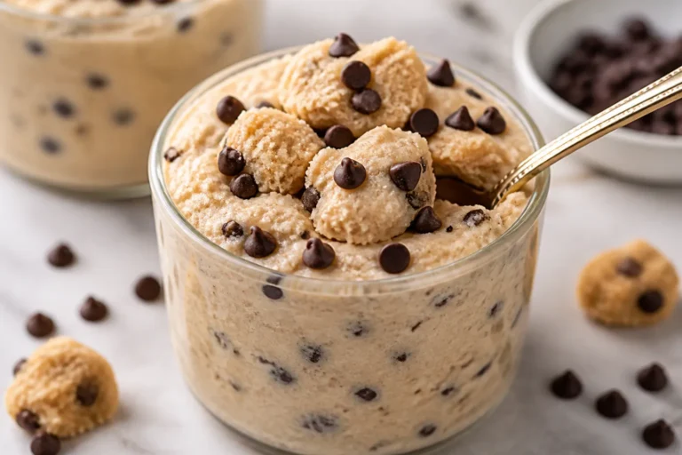 Cottage Cheese Cookie Dough Pudding – A Creamy, High-Protein Treat