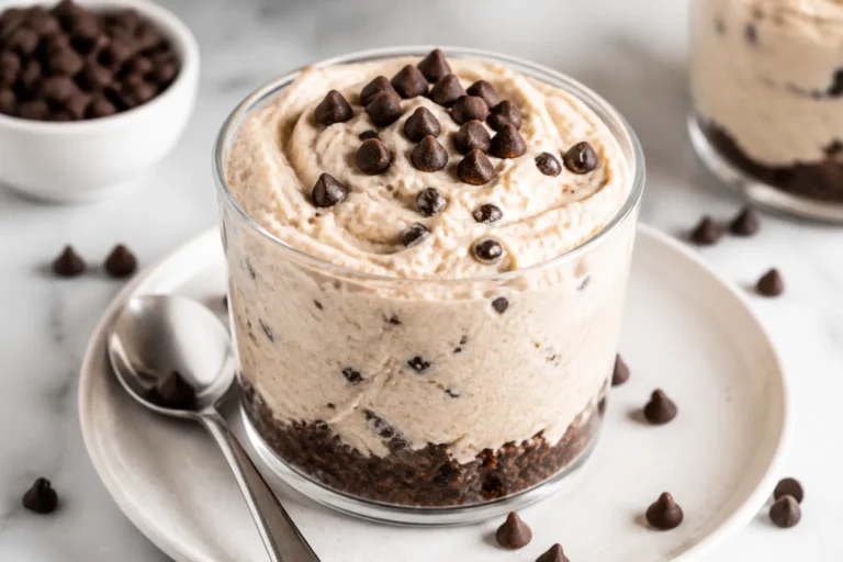 Cottage Cheese Chocolate Chip Cheesecake Pudding – Creamy, Light, and Satisfying