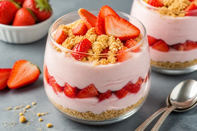 Greek Yogurt Strawberry Cheesecake Pudding – A Creamy, Light Dessert You’ll Crave