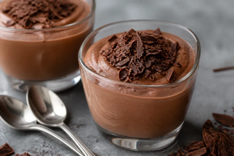 Greek Yogurt Chocolate Mousse Pudding – Creamy, Light, and Satisfying