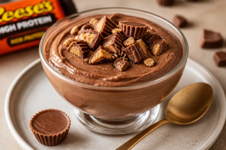 High Protein Reese’s Pudding – Creamy, Chocolate-Peanut Butter Treat