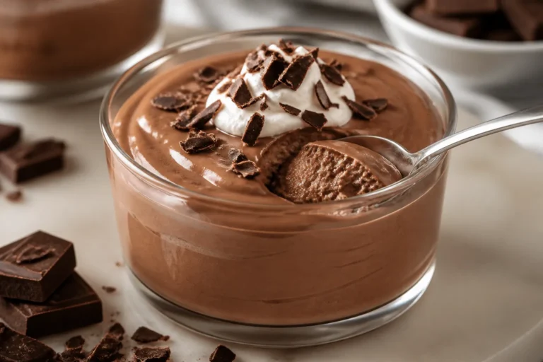 High Protein Chocolate Cheesecake Pudding – Creamy, Rich, and Ready in Minutes