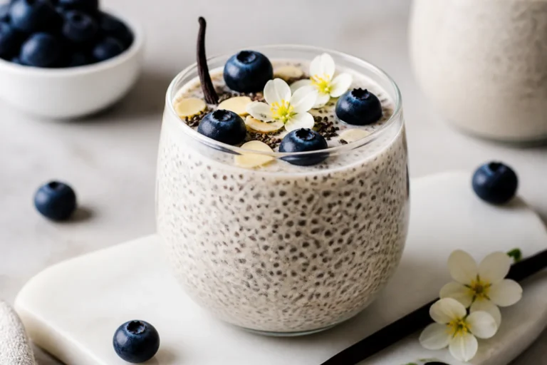 High Protein Vanilla Bean Chia Pudding – Creamy, Simple, and Satisfying