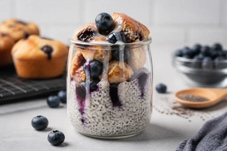 High Protein Blueberry Muffin Chia Pudding – A Creamy, Satisfying Make-Ahead Breakfast