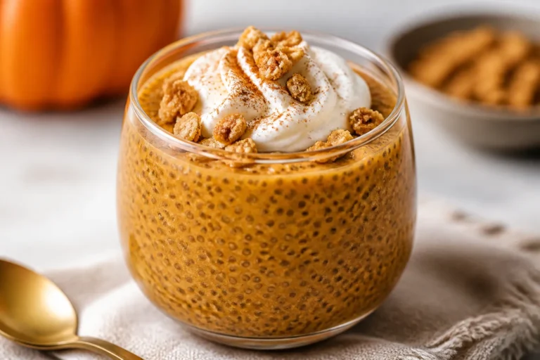 High Protein Pumpkin Pie Chia Pudding – Creamy, Cozy, and Meal-Prep Friendly