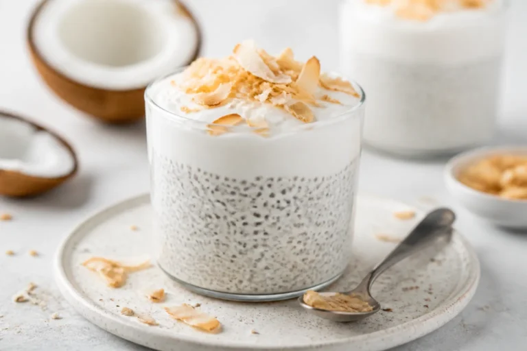 High Protein Coconut Cream Pie Chia Pudding – A Creamy, No-Bake Breakfast or Dessert