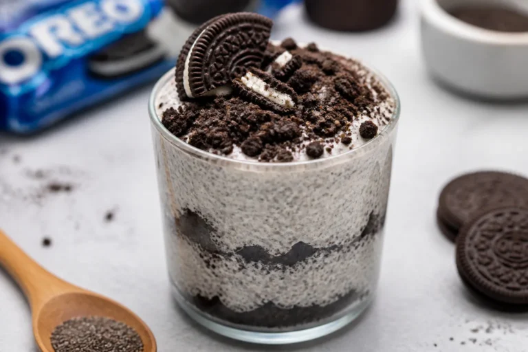 High Protein Oreo Chia Pudding – A Creamy, Cookies-and-Cream Breakfast
