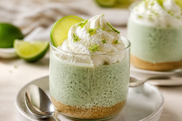 High Protein Key Lime Pie Chia Pudding – Bright, Creamy, and Satisfying