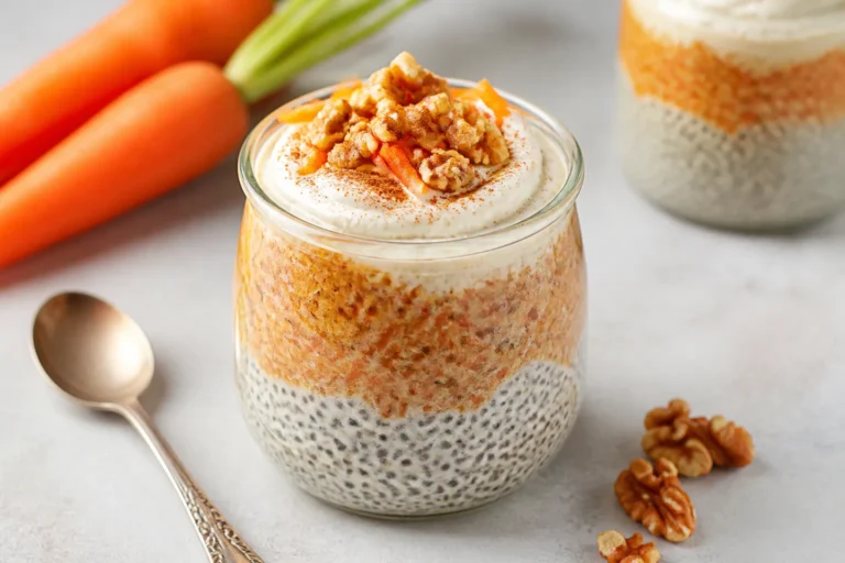 High Protein Carrot Cake Chia Pudding – Comforting Flavor, Quick Prep