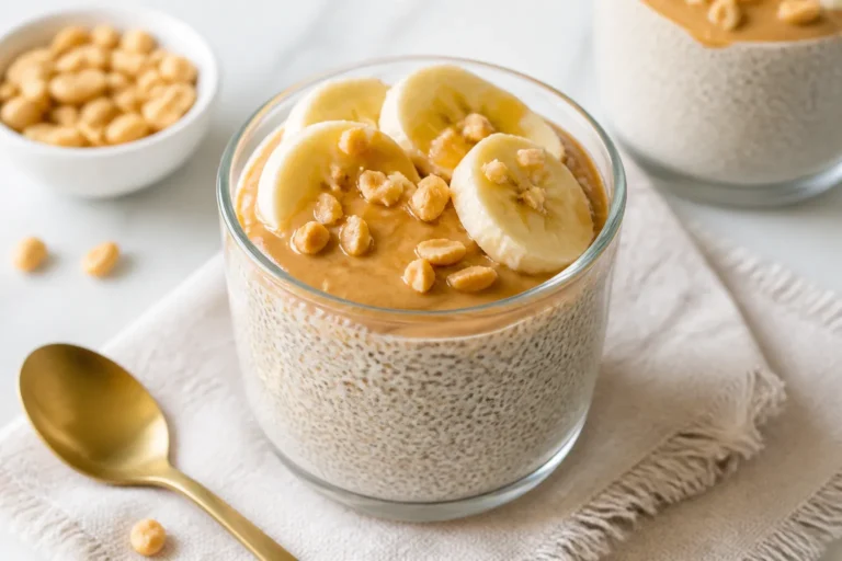 High Protein Peanut Butter Banana Chia Pudding – Creamy, Easy, and Satisfying