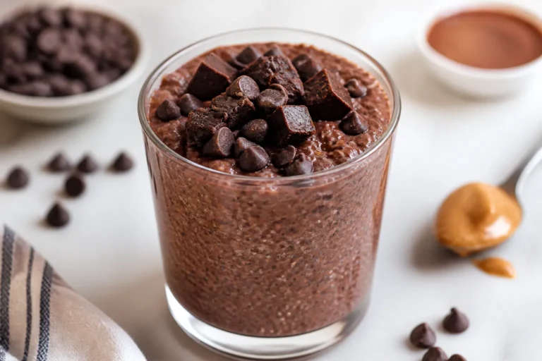 High Protein Brownie Batter Chia Pudding – Rich, Chocolatey, and Satisfying